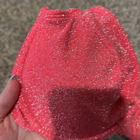 Good American NWT Sparkle Demi Top Hot Pink size 3/ Large - Picture 8 of 9